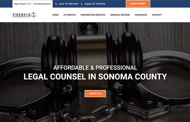Attorney web designer